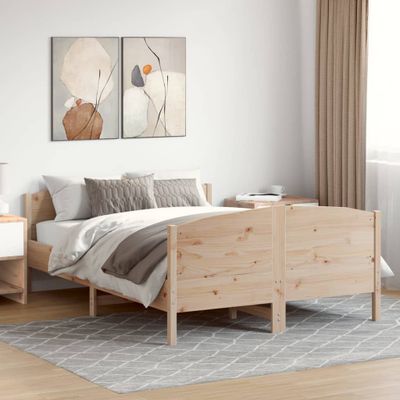 vidaXL Posteľ bez matraca 140x200 cm masívna borovica