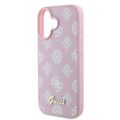 Puzdro Guess pre iPhone 16 6,1" GUHMP16SPGPYSP ružové pevné puzdro Peony Script MagSafe