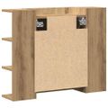 vidaXL Zrkadlová skrinka dub artisan 80x20,5x64 cm spracované drevo
