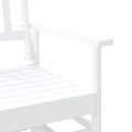 vidaXL Hojdacia lavička biela 118x70x104,5 cm masívny topoľ