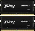 Kingston FURY Impact/SO-DIMM DDR5/32GB/5600MHz/CL40/2x16GB Operacní pamet, DDR5, 32GB (2x 16GB kit), 5600MHz, SO-DIMM, CL40,  XMP, 1,1V, cerná