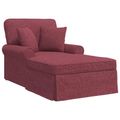 vidaXL Pufa s sukňou 3 ks Víno červené látka 91 x 157 x 91 cm