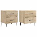 vidaXL Nočný stolík 2 ks Dub sonoma 43 x 34,5 x 47,5 cm