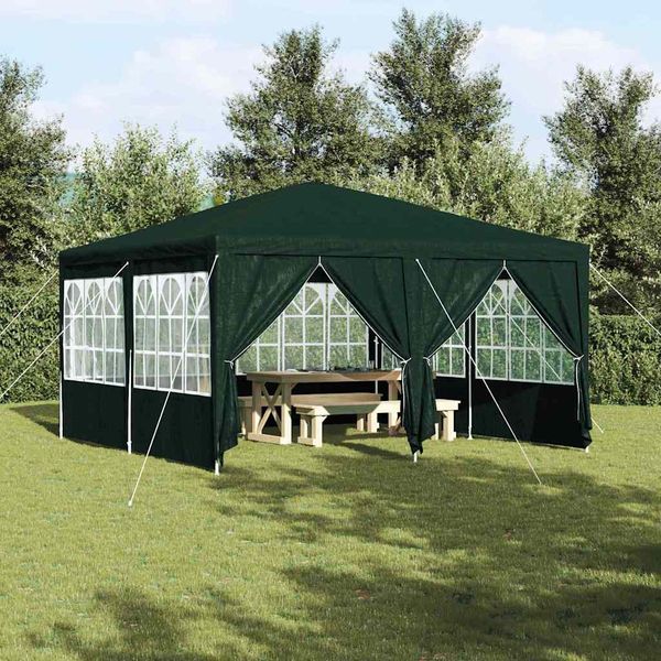vidaXL Párty stan Zelená 400 x 400 x 266 cm Polyetylén