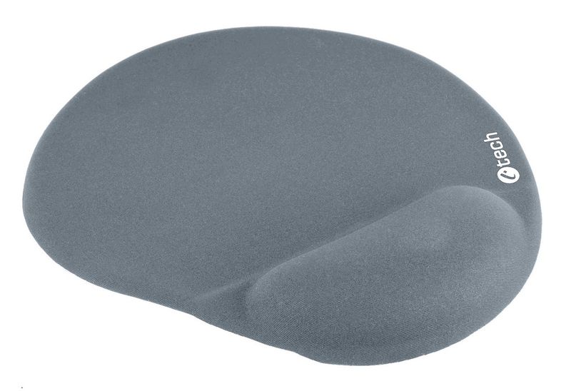 Podložka pod myš gélová C-TECH MPG-03GR, sivá, 240x220mm