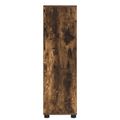 vidaXL Kúpeľňová skriňa Dymová dub 30,5 x 30 x 101 cm Kompozitné drevo