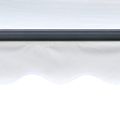 vidaXL Ručne zaťahovacia markíza s LED 300x250 cm krémová