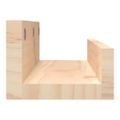 vidaXL Nástenné skrinky 2 ks 50x12x9 cm masívna borovica