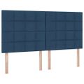 vidaXL Postel s úložným prostorem a matrací Modrá 160 x 200 cm látka