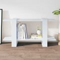 vidaXL Knižnica biela 100x30x51 cm spracované drevo