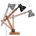 vidaXL Industriálna stolová lampa, čierna, okrúhla 58x18x90 cm E27