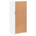 vidaXL Komoda s LED svetlami biela 41x37x100 cm