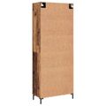 vidaXL Highboard Staré drevo 69,5 x 34 x 180 cm Kompozitné drevo
