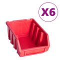 vidaXL 39 -dielna súprava úložných košov s nástennými panelmi