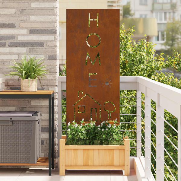 vidaXL Záhradná clona na súkromie Rezací Hrdzavý 50 x 140 cm