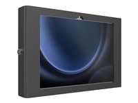 Skriňa - prenosný, odkrytá predná/zadná kamera a senzory - pre tablet - uzamykateľný - kovový rám - čierna - veľkosť obrazovky: 10,9" - primontovateľný podlahový stojan - pre Samsung Galaxy Tab S10 FE, Tab S10 Lite, Tab S11, Tab S9, Tab S9 FE