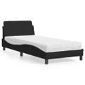 vidaXL Posteľ s matracom Dover čierna 80x200 cm látka