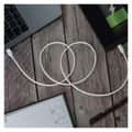 Kábel USB-C 2.0 / Lightning MFi, EMOS SM7015W, 1 m, biely