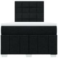 vidaXL Boxspring posteľ s matracom čierna 120x190 cm látka