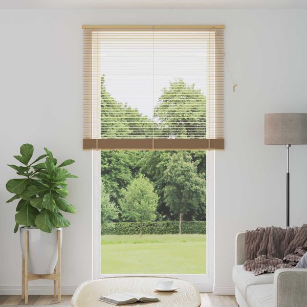 vidaXL Žalúzia Svetlohnedá s Vzorom 213 x 110 cm 25 mm PVC