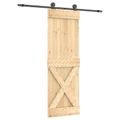 vidaXL Posuvné dvere Prírodná a čierna 70 x 210 cm