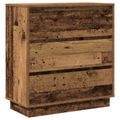 vidaXL Nočný stolík Staré drevo 71 x 34,5 x 75 cm Kompozitné drevo
