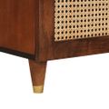 vidaXL Servírovacia skriňa Hnedá 80 x 33,5 x 75 cm Masívne mango drevo