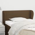 vidaXL Čelo postele so záhybmi tmavohendé 83x23x78/88 cm látka