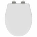 vidaXL WC sedadlo Biela 47 x 37 x 4 cm Duroplast
