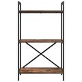 vidaXL Regál na knihy 3 úrovní 56 x 34 x 96 cm Kompozitné drevo