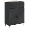 vidaXL Servírovacia skriňa Čierna 66 x 34,5 x 89,5 cm Kompozitné drevo