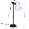 vidaXL Stolová lampa 25 W biela 15x15x55 cm E27