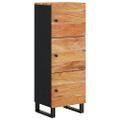 vidaXL Komoda s 3 dvierkami 40x33x110 cm masívna akácia a železo