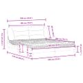 vidaXL Posteľ s matracom Hvar sivá 180x200 cm umelá koža