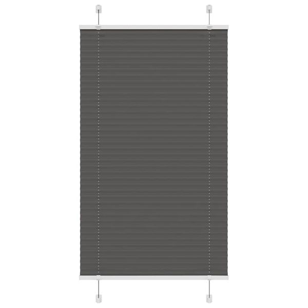 vidaXL plisovaná roleta čierna 70x100 cm Šírka látky 69,4 cm