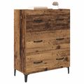 vidaXL Servírovacia skriňa so zásuvkou Staré drevo 69,5 x 34 x 90 cm