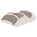 vidaXL Skladacie 3-stupňové schody pre psa krémové 50x38x38 cm plast
