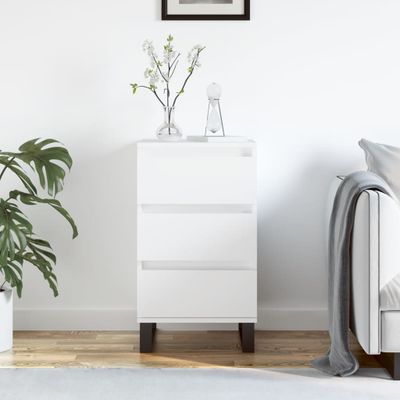 vidaXL Komoda biela 40x35x70 cm kompozitné drevo