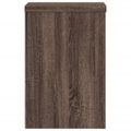 vidaXL Stojany na rastliny 2 ks hnedý dub 20x20x30 cm kompozitné drevo