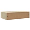 vidaXL Nástenná zásuvková polica dubová a biela 40x23,5x10 cm MDF