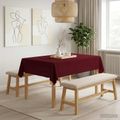 vidaXL Uterák na stôl Obdĺžnikový Víno červené 110 x 140 cm Polyester