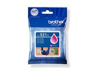 Brother LC521M - Purpurová - originálna - polštárový balíček - atramentová kazeta - pre Brother DCP-J1260W, DCP-J1310DW, DCP-J1313DW, DCP-J1460DW