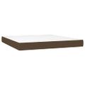 vidaXL Boxspring posteľ s matracom tmavohnedá 160x200 cm látka
