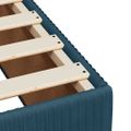 vidaXL Posteľný rám boxsping s matracom tmavomodrý 160x200 cm zamat