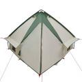 vidaXL Teepee stan pre 4 osoby 4 osoba Zelená a šedá