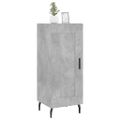 vidaXL Komoda betónovo sivá 34,5x34x90 cm spracované drevo