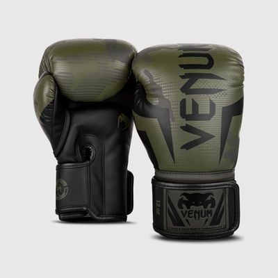 Boxerské rukavice Elite Khaki Camo - Venum, veľkosť 12 OZ