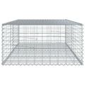 vidaXL Gabiónový kôš s krytom 200x100x50 cm pozinkované železo