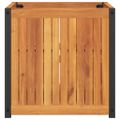 vidaXL Záhradný kvetináč 45x45x44 cm masívna akácia a oceľ