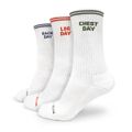 Ponožky GymRat 3Pack White - GymBeam, veľkosť M